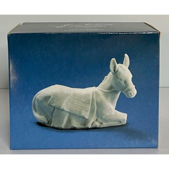 Avon Nativity Figurine THE DONKEY White Porcelain Christmas Decor - Picture 2 of 8